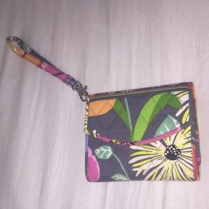 VERA BRADLEY 4S CASE & WALLET W/ ATTACHED WRISTLET